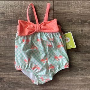 NWT Baby Girl Flamingo Swimsuit